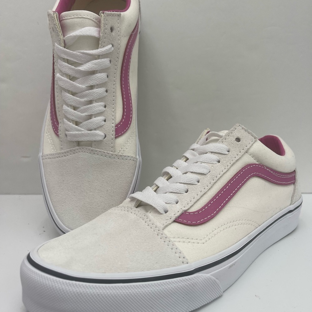 Vans Men’s Old Skool
Pop Raspberry Rose Sneakers
VN000CR5YLZ
Cream Pink Low-To - Picture 16 of 16